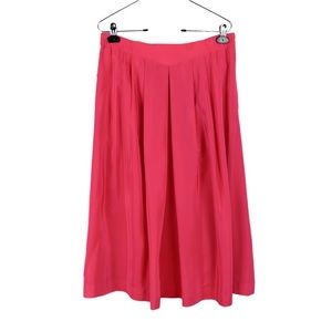 Vintage Omani Hot Pink 100% Silk Skirt Size 12